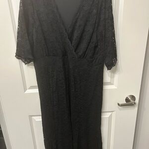 Elegant Black Lace Dress